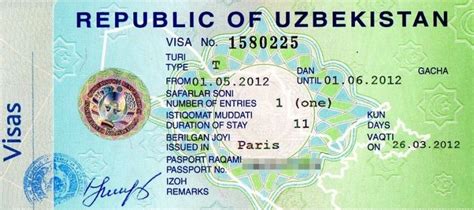 uzbekistan visa requirements